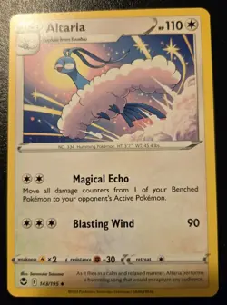 Altaria 143/195 Uncommon Sword & Shield: Silver Tempest Pokemon TCG - Image 1