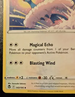 Altaria 143/195 Uncommon Sword & Shield: Silver Tempest Pokemon TCG - Image 4