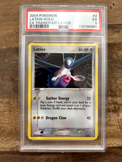 Pokemon 2004 PSA 5 Latios Ex Trainer Kit Holo 2/10 Promo - Image 1