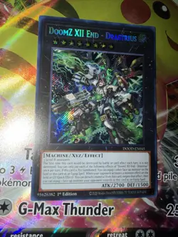 Yugioh DoomZ XII End - Drastrius DOOD-EN045 Secret Rare 1st Ed NM - Image 1