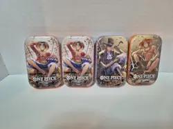 One Piece Tin Pack Set Vol. 2 (Lot of 4) Art Set + Extra Luffy - Image 3