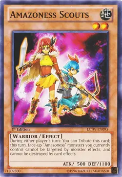 1x (EX) Amazoness Scouts - LCJW-EN095 - Common - 1st Edition YuGiOh - Image 1