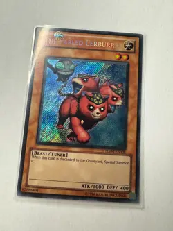 YUGIOH The Fabled Cerburrel Secret Rare UNL Edition HA04-EN008 - Image 1
