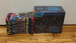 NEW-Pokemon TCG x20 Phantasmal Flames Sleeved Booster Packs & ETB Elite Trainer - Image 1