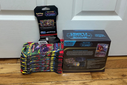 NEW-Pokemon TCG x20 Phantasmal Flames Sleeved Booster Packs & ETB Elite Trainer - Image 2
