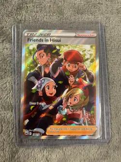 Pokemon Crown Zenith Friends in Hisui 148/159 Full Art Trainer Ultra Rare NM - Image 1