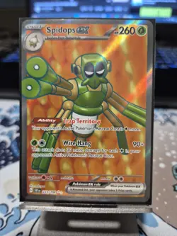 Pokemon TCG Spidops EX Scarlet Violet Base Set 223/198 Holo Ultra Rare - Image 1
