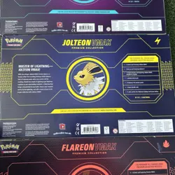 Pokemon Eeveelution Vmax Premium Collection Vaporeon Flareon Jolteon Set of 3 - Image 3
