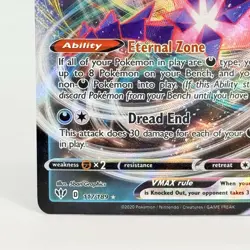 Pokemon TCG Eternatus VMAX 117/189 Darkness Ablaze Ultra Rare NM - Image 5