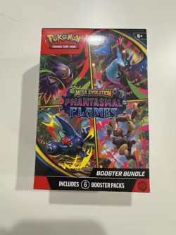 Pokemon MEGA EVOLUTION: Phantasmal Flames Factory Sealed Booster Bundle 6 packs - Image 1