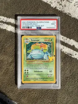 2021 POKEMON CELEBRATIONS CLASSIC COLL #15 VENUSAUR-HOLO PSA 9 - Image 1
