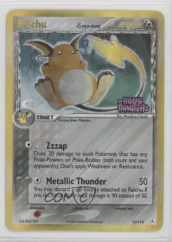 Raichu Reverse Foil Pokemon EX Holon Phantoms #15 2006 - Image 1
