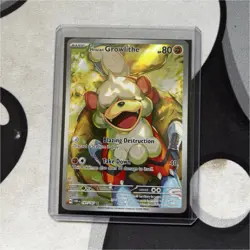 Pokemon Hisuian Growlithe Illustration Rare Holo Sv06: Twilight Masquerade 181/… - Image 1