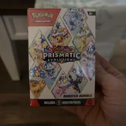 Pokemon TCG Scarlet Violet Prismatic Evolutions Booster Bundle Sealed, 6-Pack - Image 1