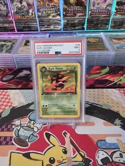 2000 POKEMON ROCKET 1ST EDITION #36 DARK GLOOM MINT PSA 9 - Image 3