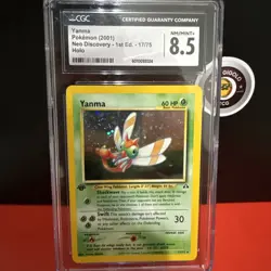 2001 Pokemon Neo Discovery 1st Edition Yanma Holo #17/75 CGC 8.5 NM/Mint+ Rare✨ - Image 1