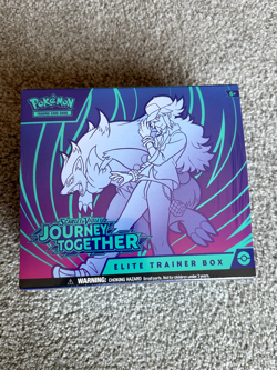 Pokemon SV09 Journey Together Elite Trainer Box TEAR In Seal, In Hand - Image 1