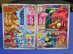 Deerling & Sawsbuck 165 + 166/162 - Temporal Forces - Illustration Rare Pokemon - Image 1