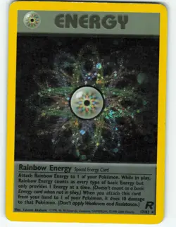 Rainbow Energy - Holo - 17/82 Team Rocket - Pokemon TCG - 2000 - Image 1