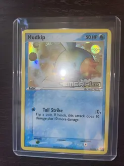 Pokemon Mudkip Ex Emerald 56/106 Reverse Holo Stamped LP - Image 1