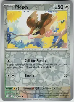 Pokemon Pidgey Common SV: Scarlet & Violet 151 016/165 NM - Image 1