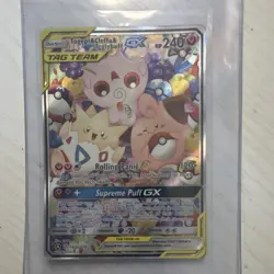 Pokemon Togepi & Cleffa & Igglybuff GX 143A/236 TAG TEAM Full Art Holo - Image 1