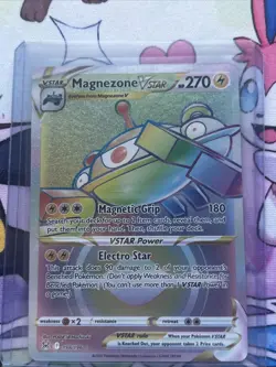 Magnezone VSTAR 198/196 Rainbow Secret Ultra Rare Lost Origin Pokemon TCG - Image 1
