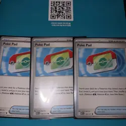 Pokemon: ME Ascended Heroes Poke Pad 198/217 Lot x3 - NM Pack Fresh - Image 1