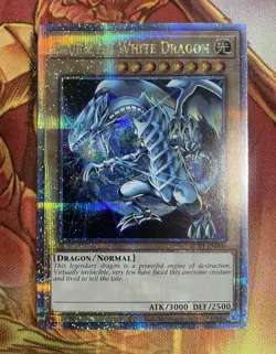 Yugioh Blue-Eyes White Dragon 25th Rare KC01-EN000 English Kaiba Briefcase - Image 1