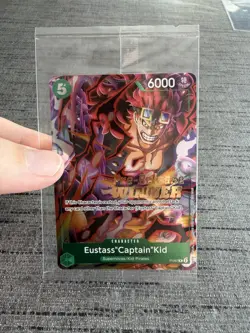 Carte One Piece Eustass Captain Kid P-067 Pre-Release WINNER Promo Scelle Sealed - Image 3