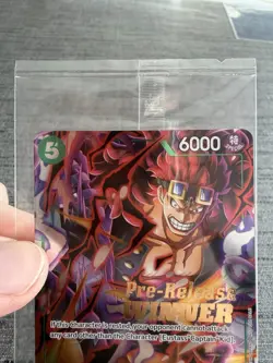 Carte One Piece Eustass Captain Kid P-067 Pre-Release WINNER Promo Scelle Sealed - Image 5