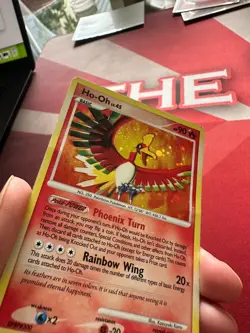 HO-OH 10/132 Secret Wonders SWIRL HOLO rare Pokemon TCG card - Image 3