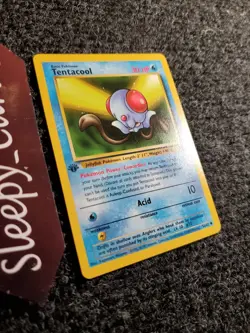 Tentacool 56/62 Fossil 1st Edition Non-Holo Common Pokemon Card NM - Image 3
