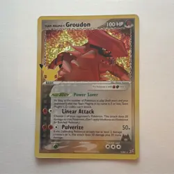 Pokemon Groudon 6/95 Call of Legends Holo Rare 100HP 80ATK Basic Card - Image 1