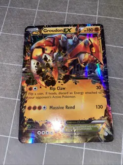 Pokemon TCG Groudon EX XY Primal Clash 85/160 Ultra Rare Holo Card - Image 1