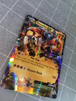 Pokemon TCG Groudon EX XY Primal Clash 85/160 Ultra Rare Holo Card - Image 2