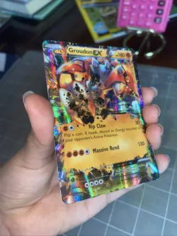 Pokemon TCG Groudon EX XY Primal Clash 85/160 Ultra Rare Holo Card - Image 3