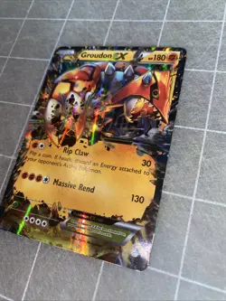 Pokemon TCG Groudon EX XY Primal Clash 85/160 Ultra Rare Holo Card - Image 5