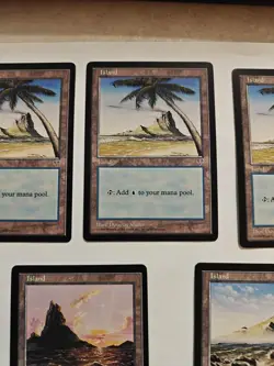 MTG Mirage Basic Land lot, 5 cards - all NM to LP - Image 3