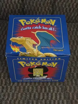 Charizard Pokemon 23K Gold Plated Trading Card 1999 Burger King Pokeball COA - Image 1