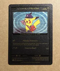 Ultra Rare Black Foil Display Card Special Delivery Pikachu - Mint/NM - Image 1