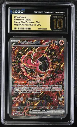 Oricorio ex 024 Upc Black Star Promo Cgc Pristine 10 Pokemon Card - Image 1