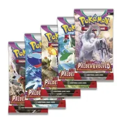 *EMPTY* POKEMON SCARLET & VIOLET PALDEA EVOLVED BOOSTER PACKS ART SET NO CARDS - Image 1
