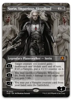 Sorin, Imperious Bloodlord (Borderless) #322 NM Innistrad Remastered Magic MTG - Image 1