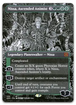 Nissa, Ascended Animist (Borderless) #339 NM Phyrexia All Will Be One Magic MTG - Image 1