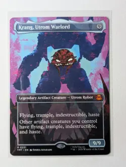 MTG Magic Krang, Utrom Warlord Borderless FOIL Teenage Mutant Ninja Turtles TMNT - Image 1
