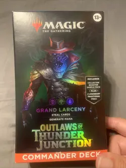 Grand Larceny - Magic The Gathering, Outlaws Of Thunder Junction Commander Deck - Image 1
