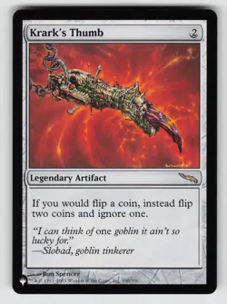 Krark's Thumb *Non-Foil* LIST 190/306 NM - Image 1