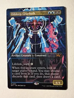 Oildeep Gearhulk (Borderless) #351 (NM) Aetherdrift DFT Magic MTG - Image 1