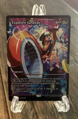Explosive Getaway MTG 403 Foil DFT NM Magic the Gathering Mint Aetherdrift - Image 1